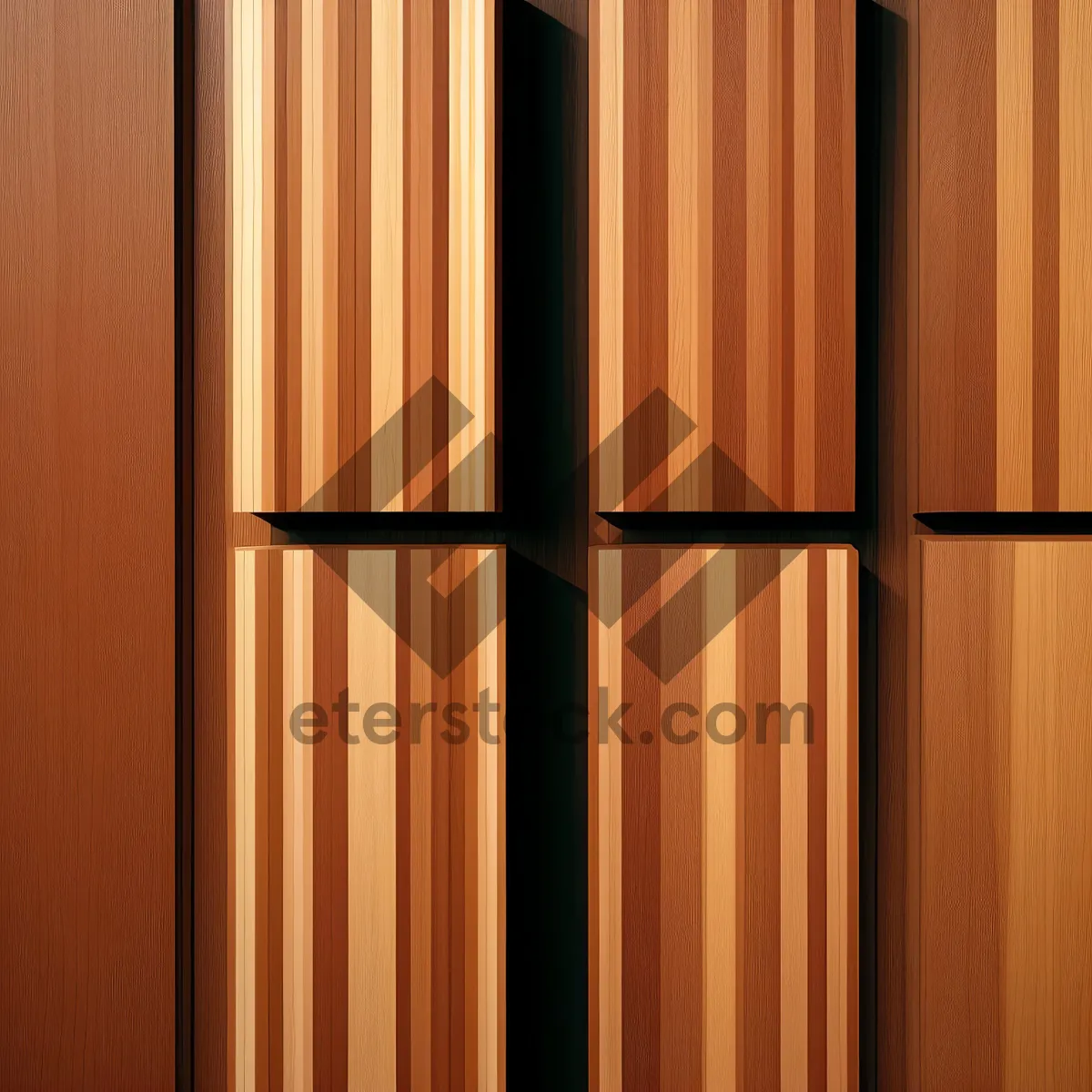 Picture of Old Wooden Wardrobe with Textured Design