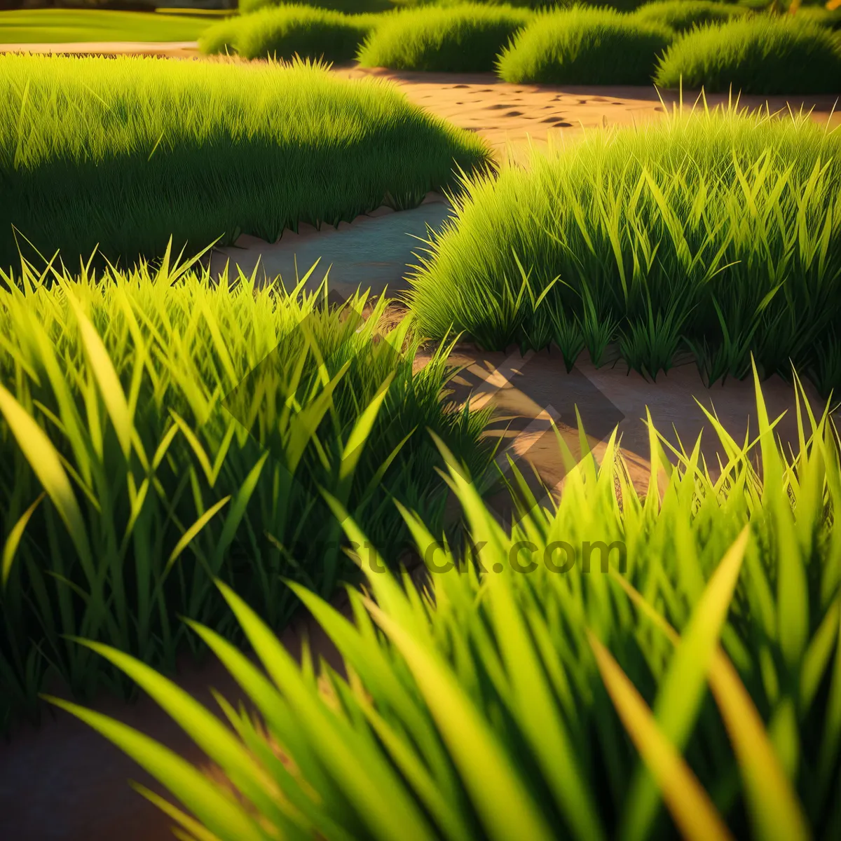 Picture of Vibrant Aquatic Meadow in Full Bloom