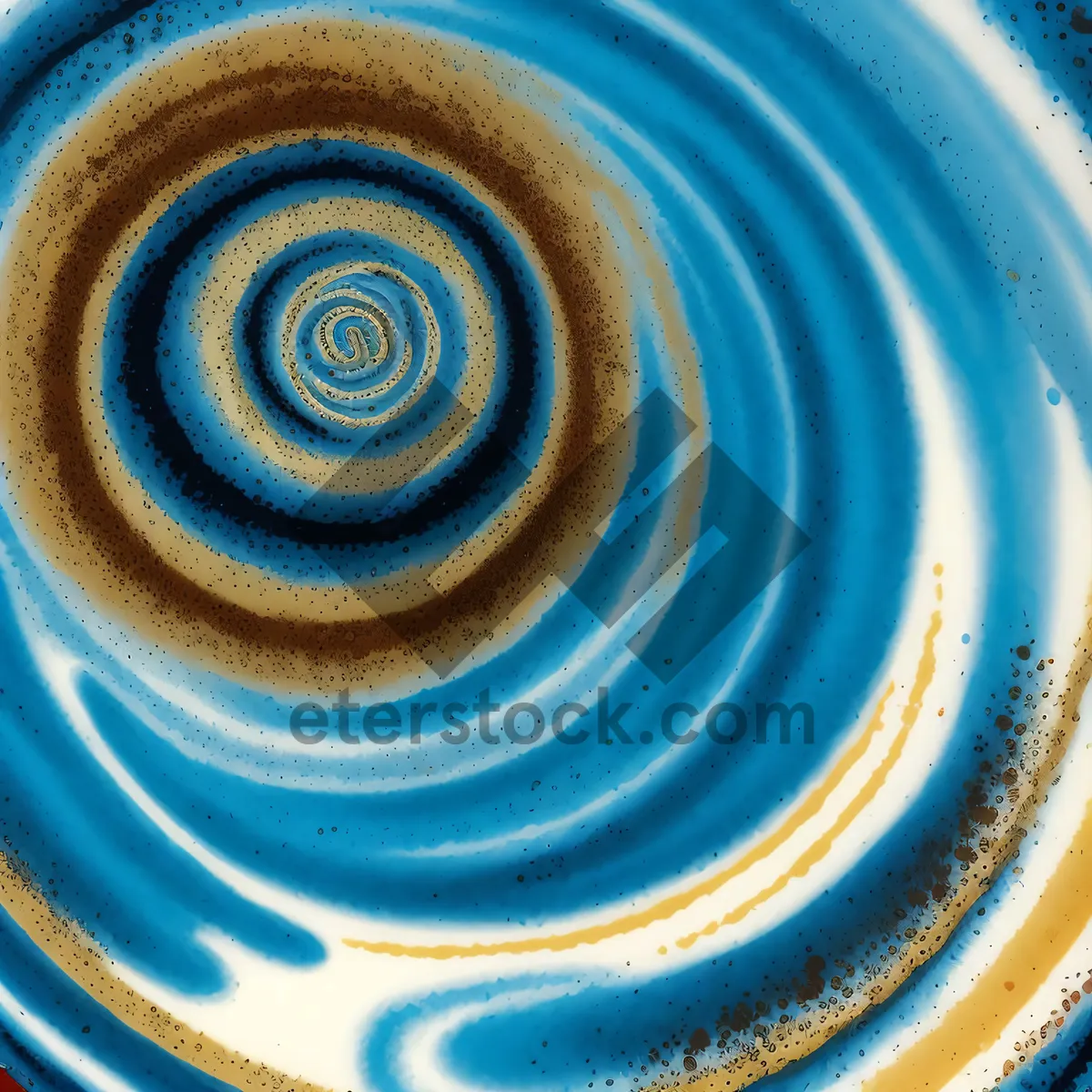 Picture of Artistic Coil Candy Bowl Design with Liquid Texture