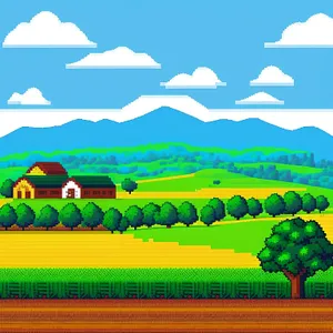Serene Countryside Bliss: A Captivating Rural Landscape