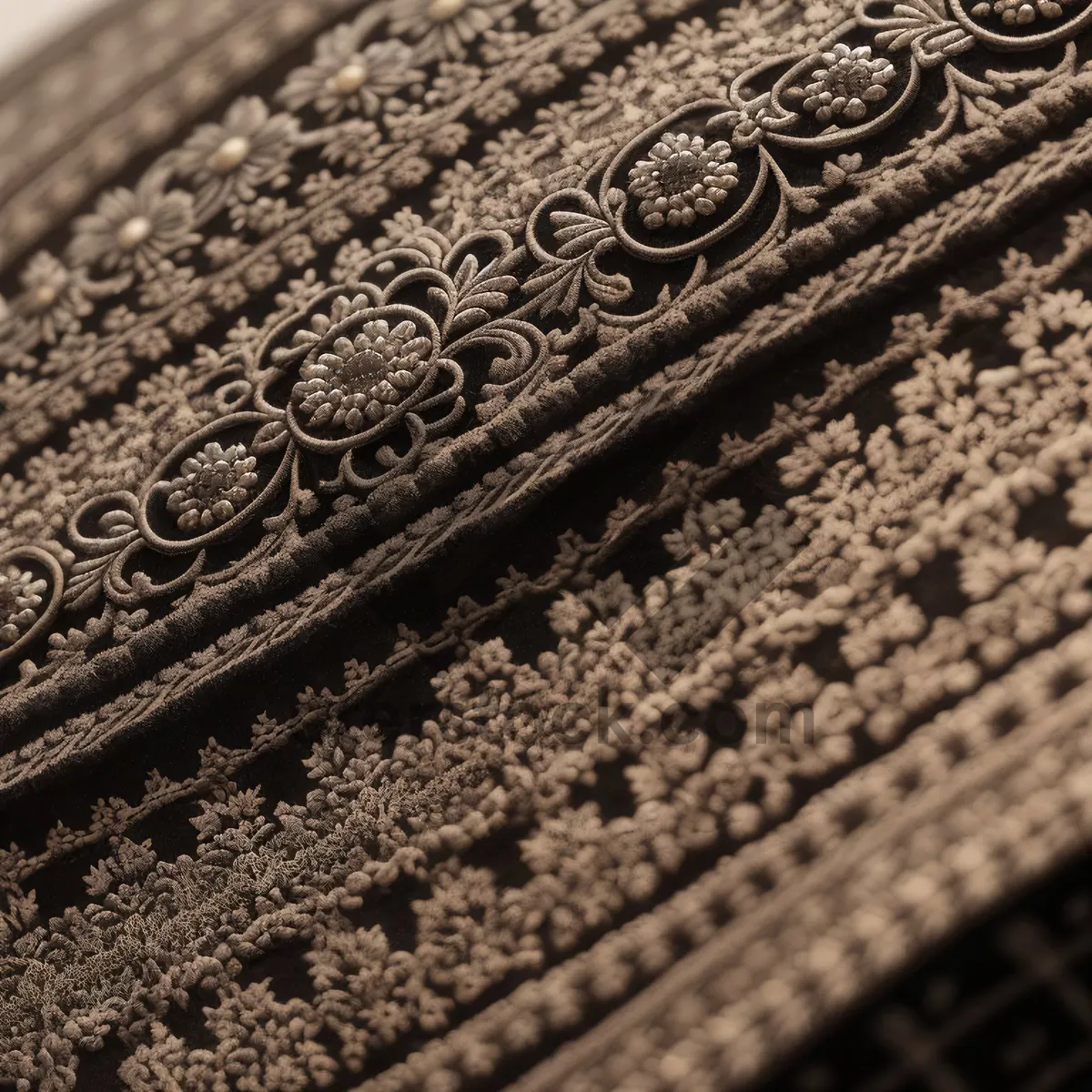 Picture of Antique Arabesque Prayer Rug - Exquisite Design and Texture