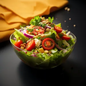 Fresh Vegetable Salad in a Bowl