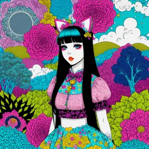 Colorful Art Doll