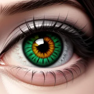 Gorgeous Human Eye with Mesmerizing Iris