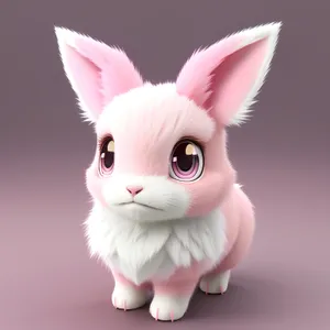 Fluffy Furball Easter Bunny - Adorable Studio Pet