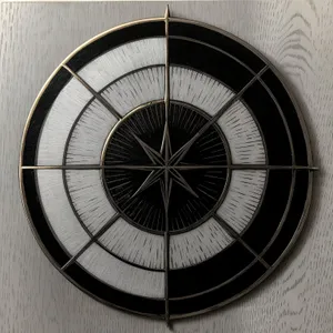 Antique Westward-Bound Wall Clock: Navigational Instrument