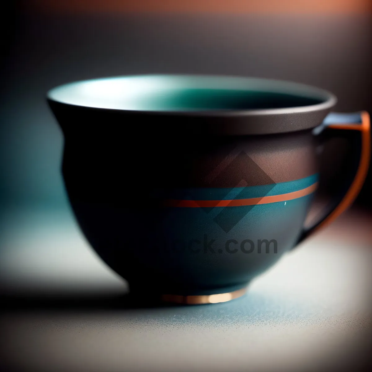 Picture of Hot Beverage in Tea Cup on Saucer