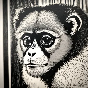 Wild Primate: Gibbon Ape Monkey Wildlife