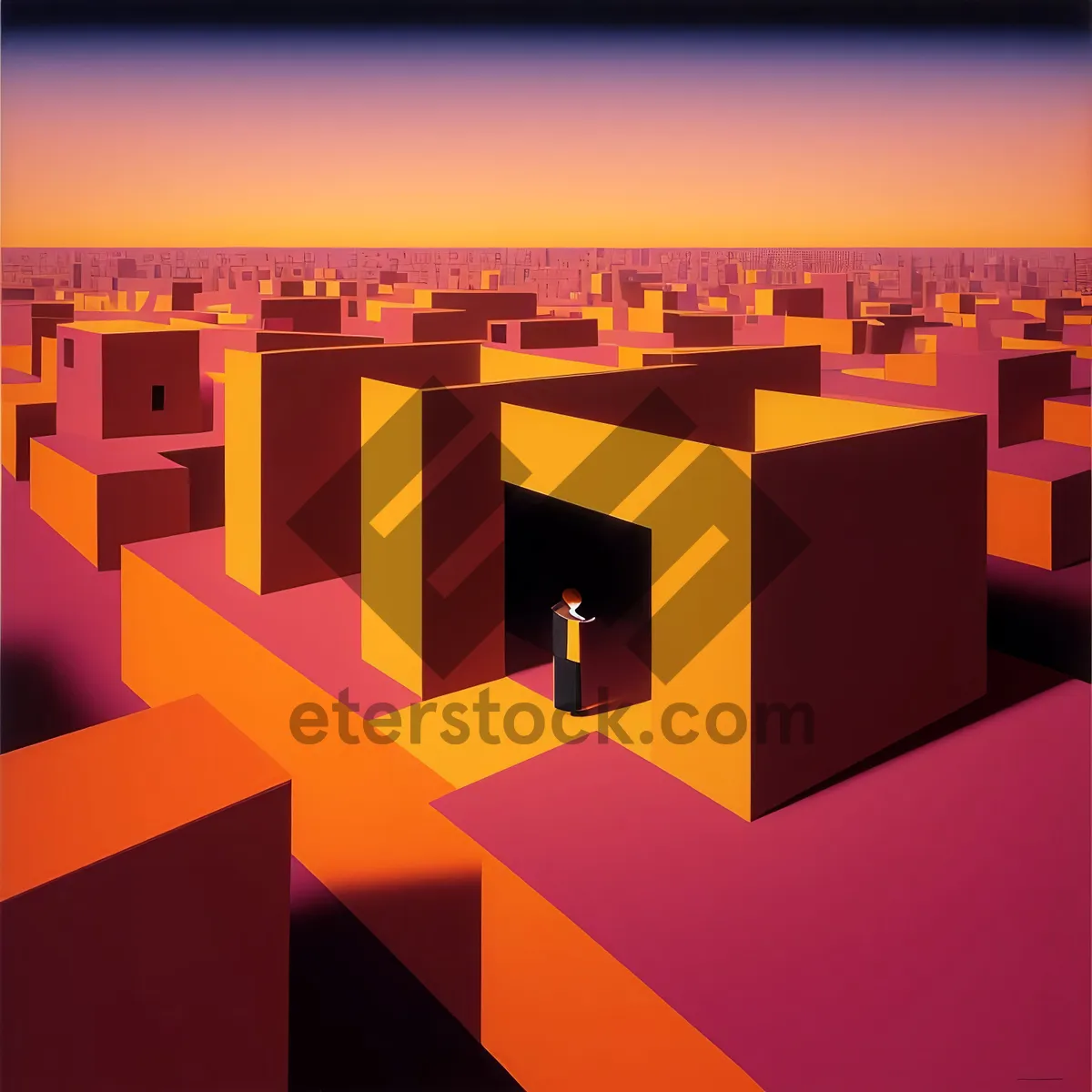 Picture of 3D Mining Symbol for Business Excavation