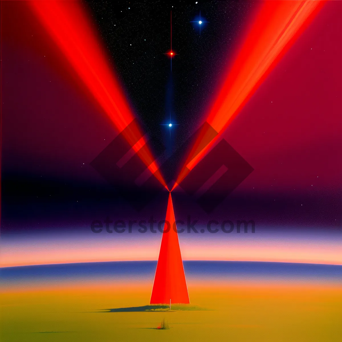 Picture of Laser Ray Blast: Futuristic Colorful Energy Abstraction