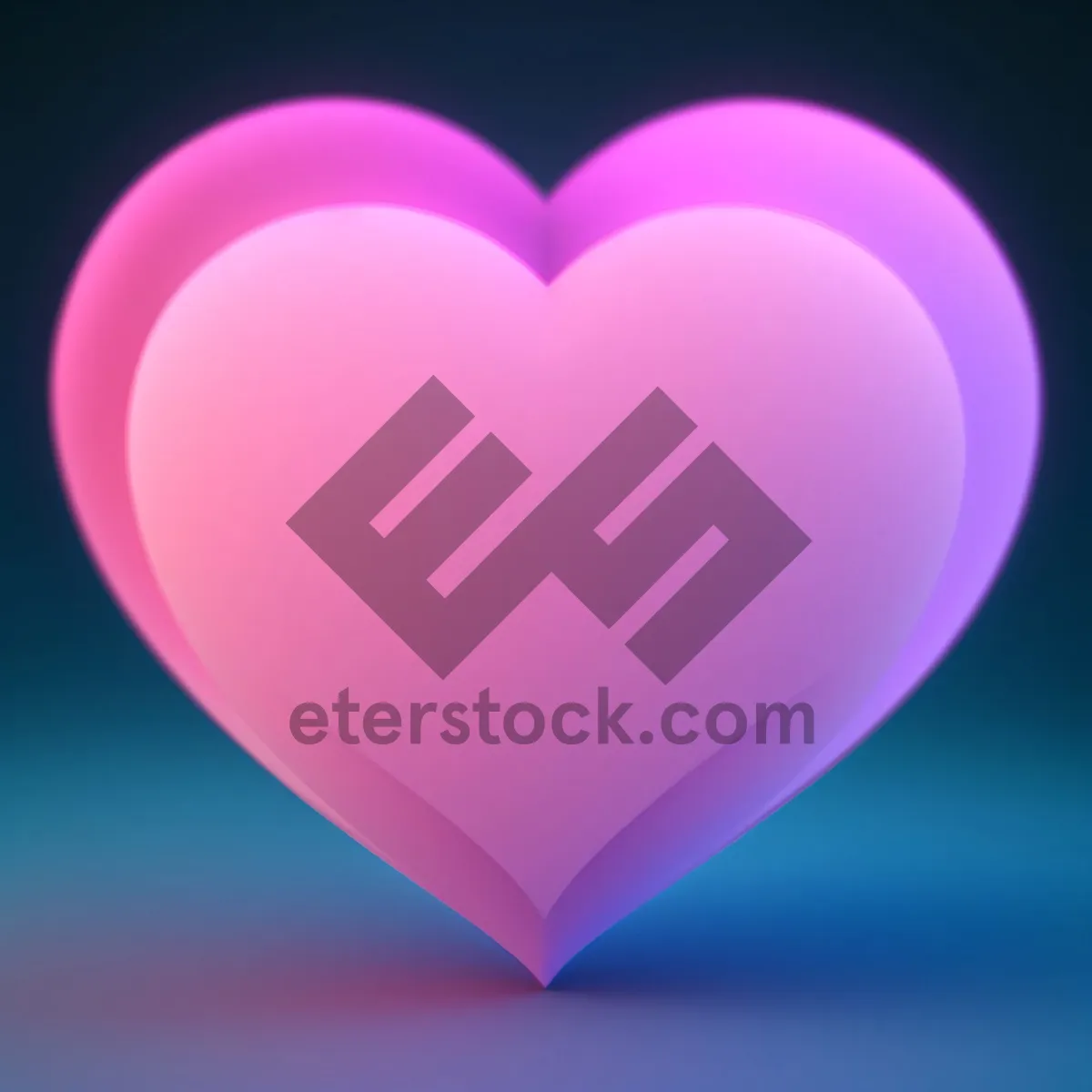 Picture of Symbolic Heart: Foil Design for Valentine's Love Icon