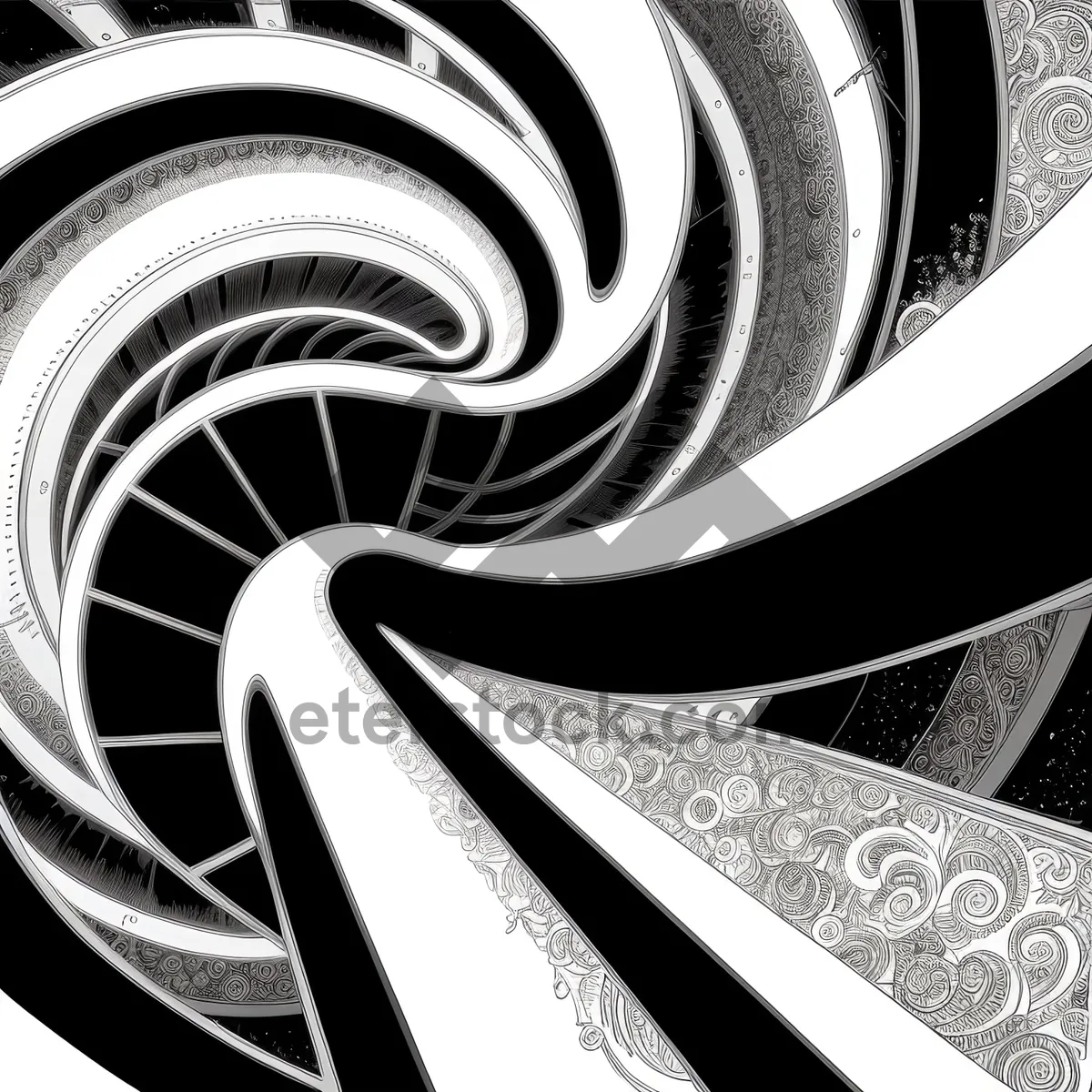 Picture of Dynamic Flowing Fractal Wave in 3D