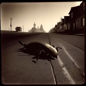 Armadillo and Cockroach Encounter: Arthropod vs. Invertebrate