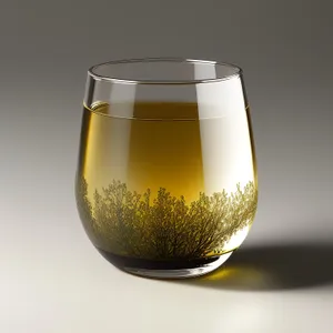 Transparent Wineglass Filled with Celebratory Beverage