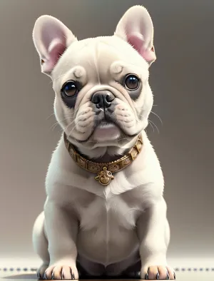 Adorable Bulldog Terrier: Wrinkled and Cute Studio Portrait