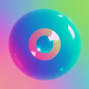 Modern Light Button Set with Glassy Icons