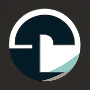 Modern Shiny Black Round Web Button