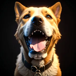 Purebred Border Collie - Studio Portrait of Cute Canine