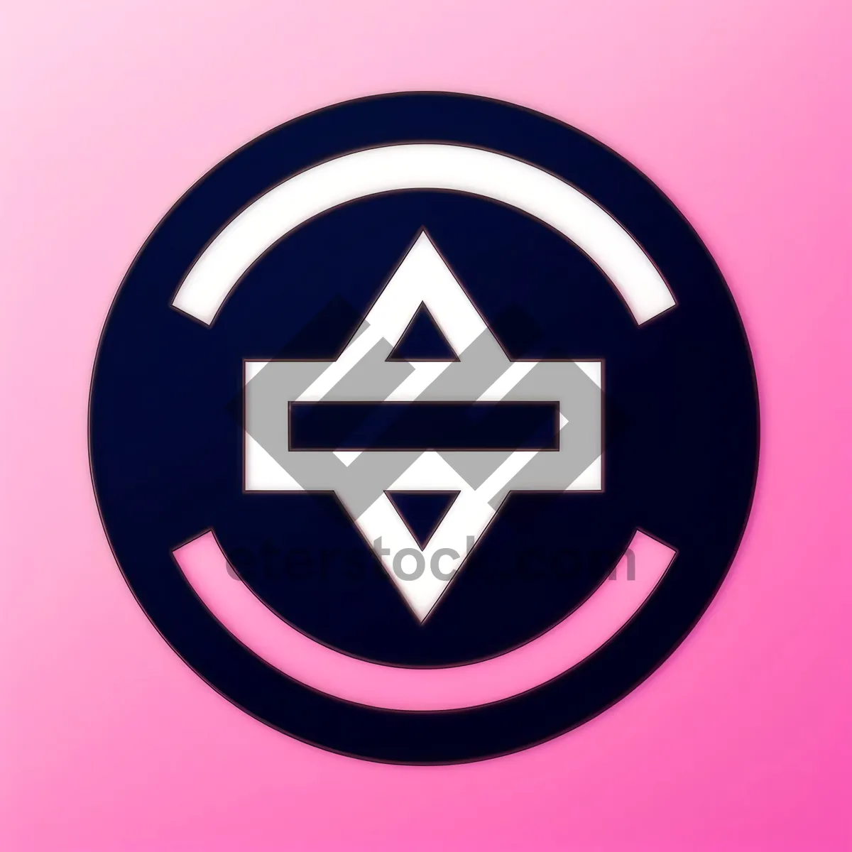 Picture of Web Icon - Circle Symbol Button for Bank Depository