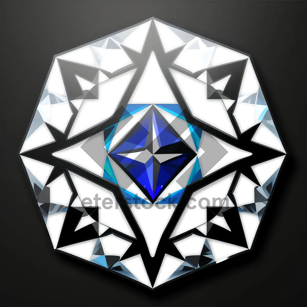 Picture of Shining Gem Symbol - 3D Design Icon