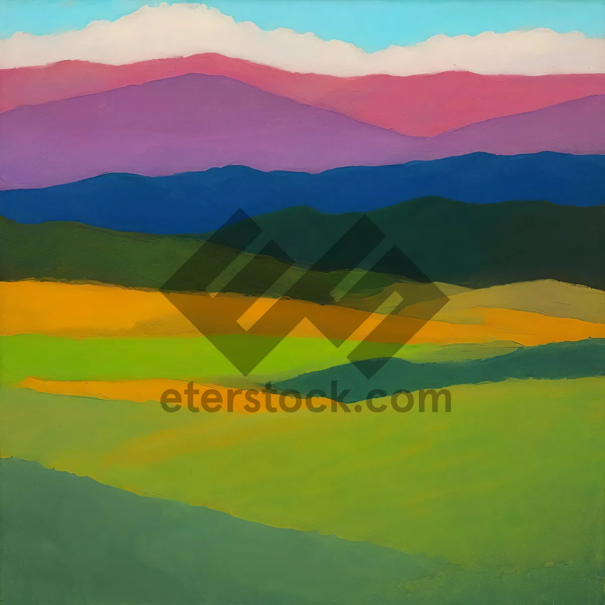 Picture of Beautiful Spring Landscape in the Countryside