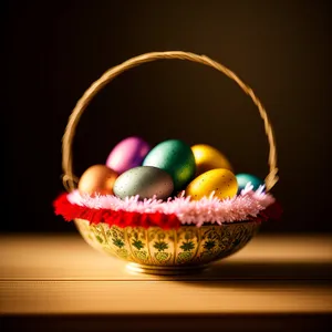 Fresh and Sweet Grape Egg Basket