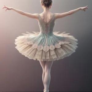 Graceful Ballerina Poses for Stunning Studio Portrait