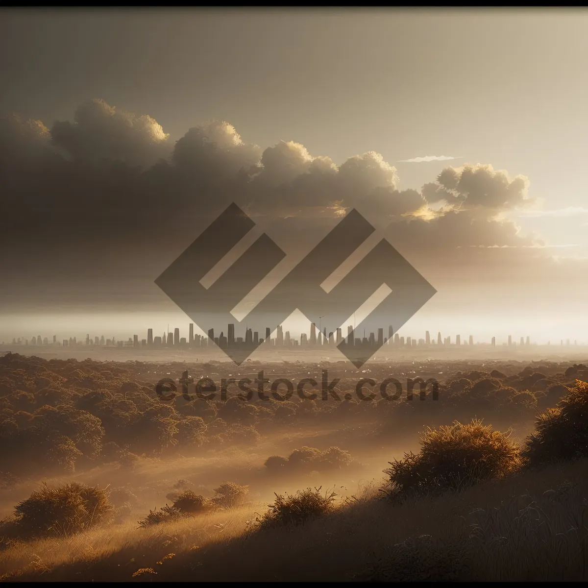 Picture of Golden Sunsets by the Ocean