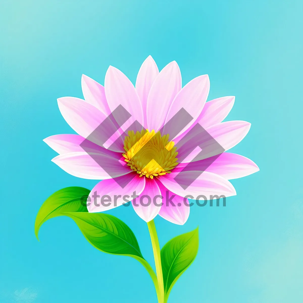 Picture of Vibrant Lotus Blossom in Full Bloom