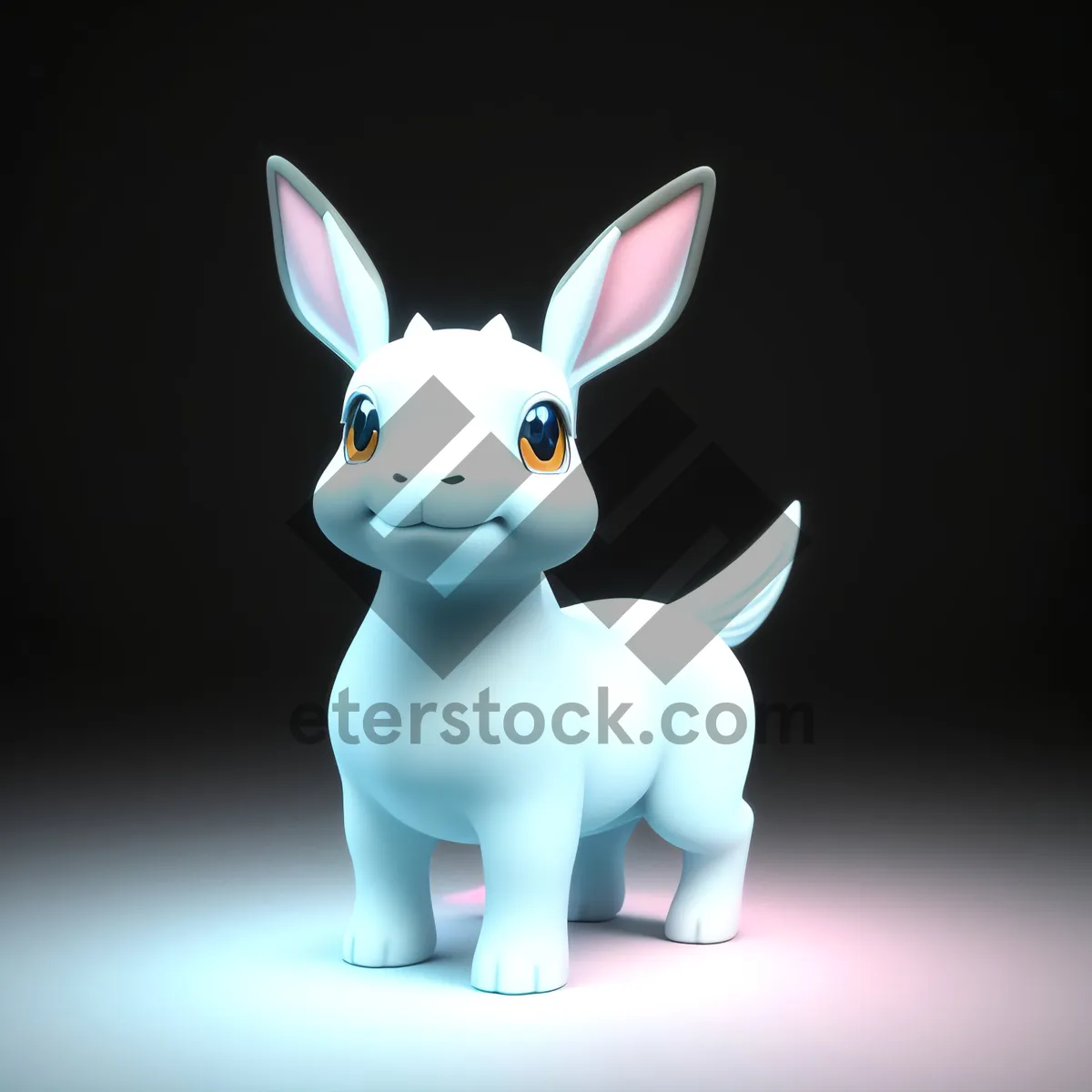 Picture of Cute Bunny Piggy Bank with Savings