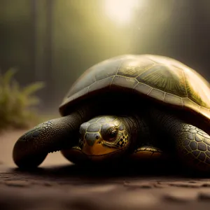 Slow and Steady Mud Turtle in Shell