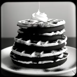 Decadent Chocolate Cake on a Plate