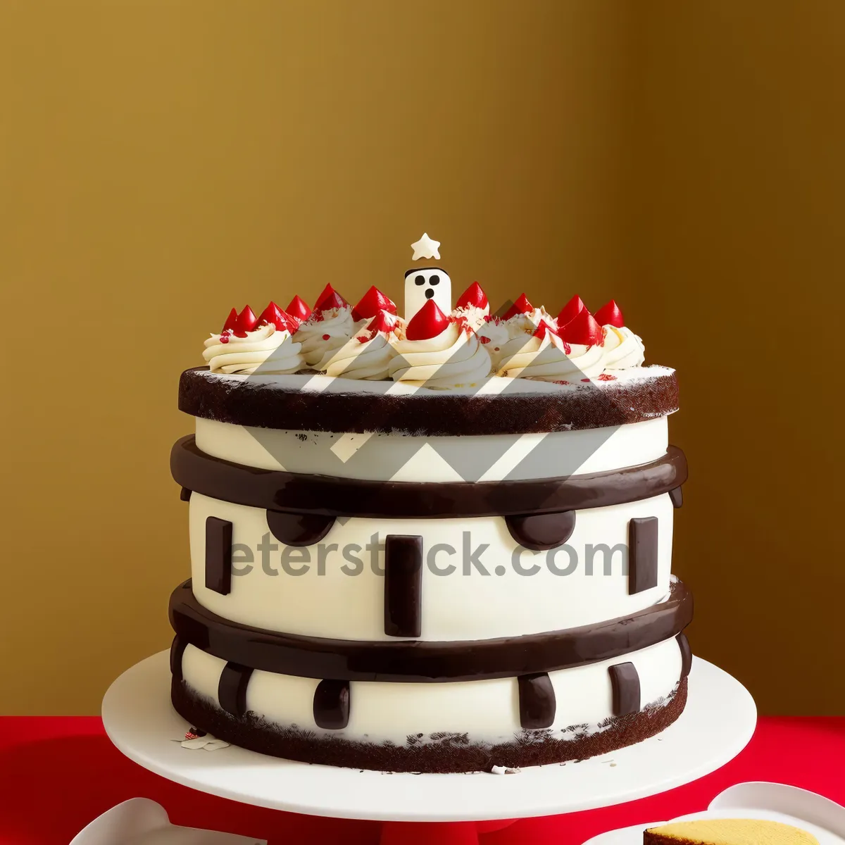 Picture of Decadent Birthday Chocolate Cake with Creamy Icing