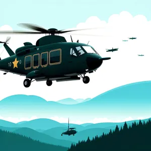 Dynamic Airborne Transport: Aerial Rotorcraft in Flight