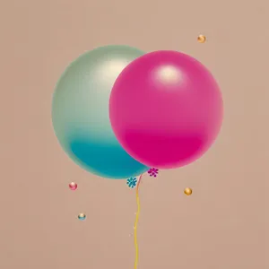 Joyful balloon celebration with bright purple paper design.