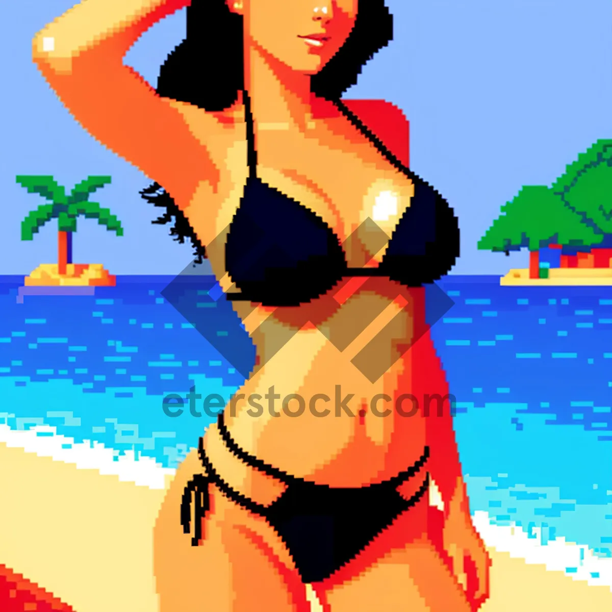 Picture of Cartoon Fashionista: A Sexy and Stylish Cartoon Person