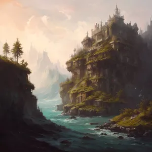 Serenity at the Seaside: Coastal Cliff and Cave Exploration.