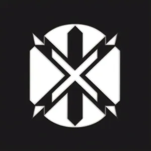 Shining heraldic gem symbol set, black design