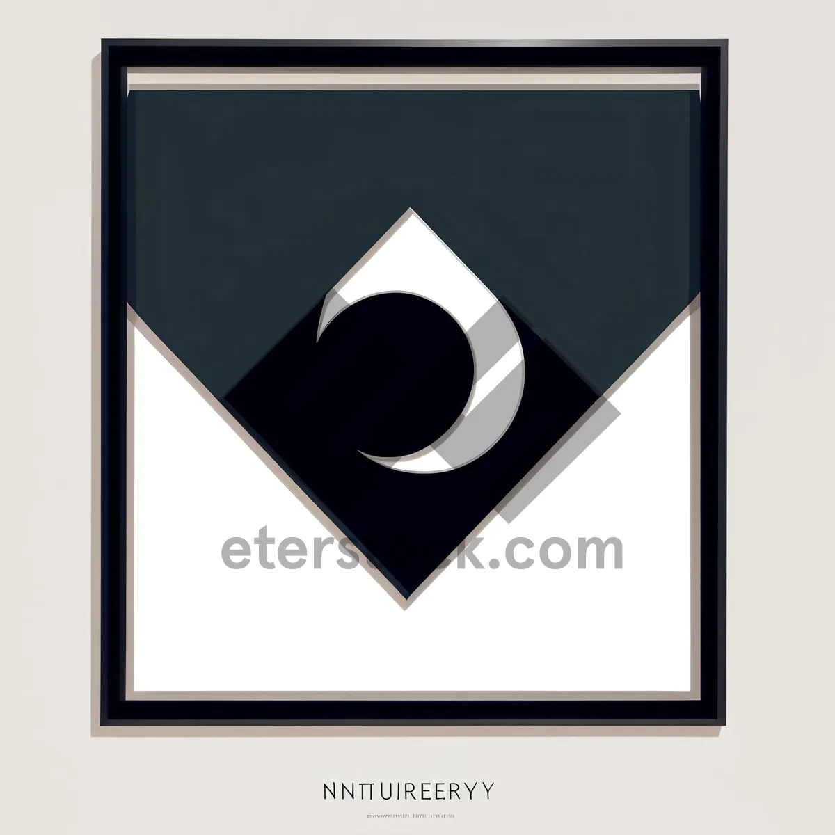 Picture of Black Blank Photo Frame Design Icon