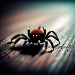 Close-up Shot of a Black Widow Spider