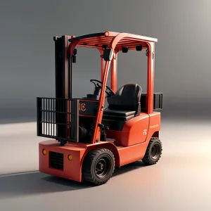 Industrial Cargo Transport: Heavy-Duty Forklift Machine