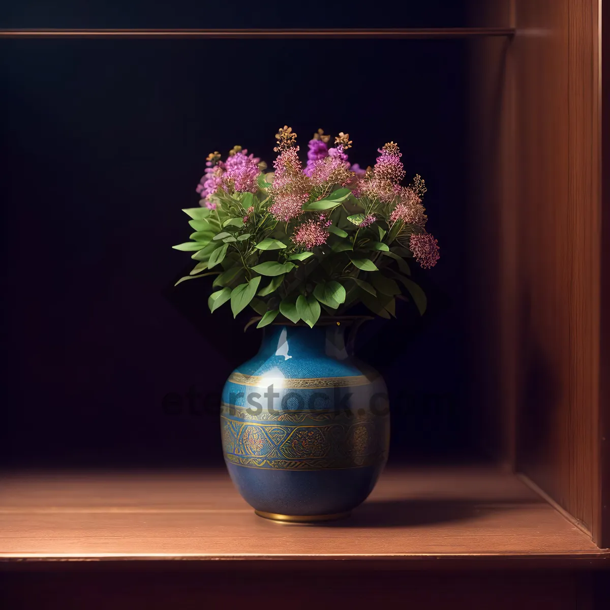 Picture of Glass Flower Vase on Windowsill: Elegant Décor