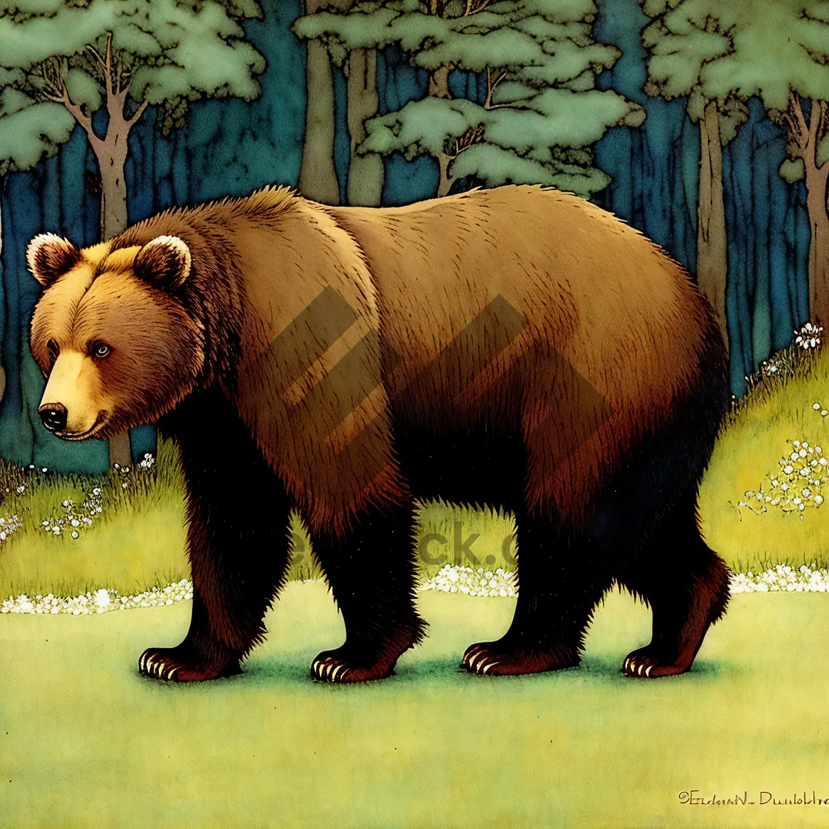 Picture of Wild Brown Bear in the Menagerie