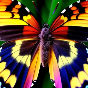 Vibrant Butterfly: A Colorful Digital Fractal Art