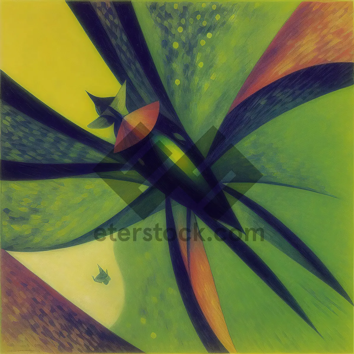 Picture of Colorful Abstract Digital Artwork: Fractal Motion