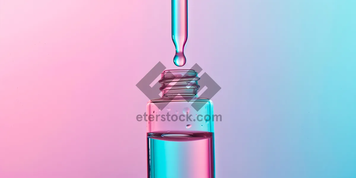 Picture of Clean Vodka Bottle with Glass Container - Liquid Perfume