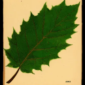 Vibrant Maple Leaf in Autumn Foliage