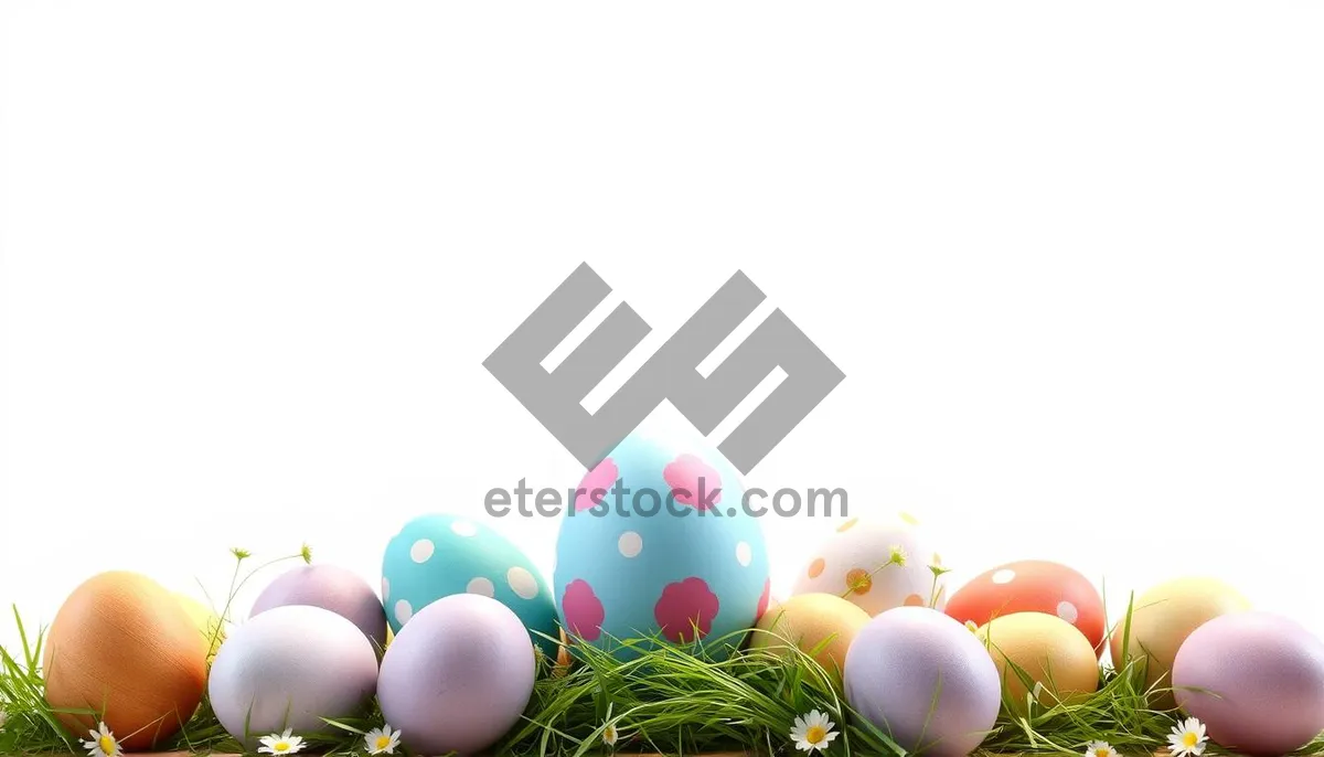 Picture of Colorful Easter Egg Decorations for Holiday Celebration