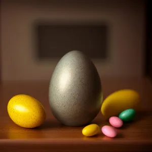 Colorful Easter Bowling Pins with Eggs