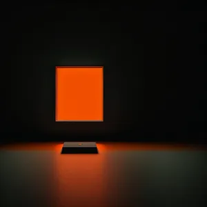 Modern 3D Display: Sleek and Illuminated Screen